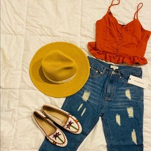 New w/ Tags Dance&Marvel High Waist Ripped Jeans